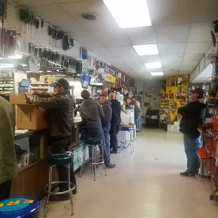 Busy day on our sales counter
