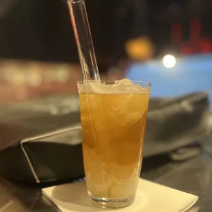 Oolong tea with jelly.