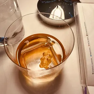 My gummy bear friend soaking in my alcohol