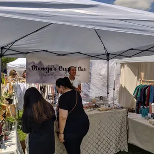 #diamyn'scrystalbar at #washingtonpark in #otr #thecityflea #saturday #summertime @yelpcincy