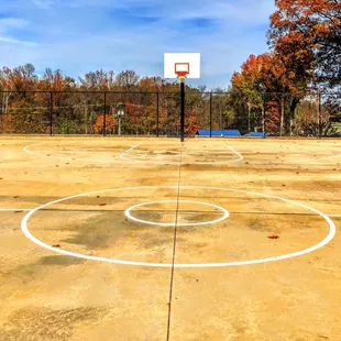 Full court basketball court at Washington Park, Lexington NC
