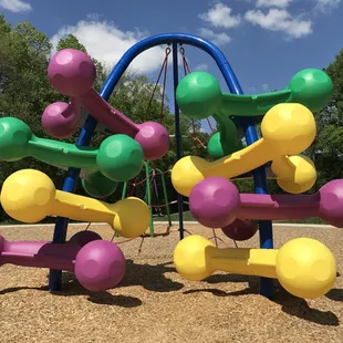 Playground features at Washington Park, Lexington NC