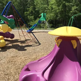 Playground features at Washington Park, Lexington NC