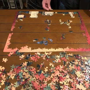 a puzzle of puzzle pieces