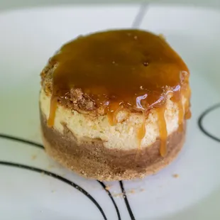 caramel drizzle on top
