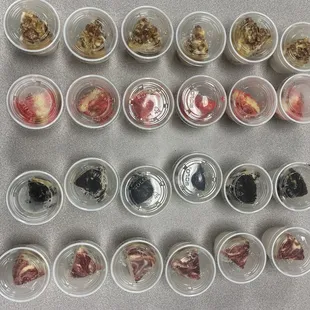 a variety of gourmets