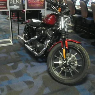 The Harley Davidson to be given away May 5th, 2012...our Hog Wild promotion...also Cinco de Mayo.