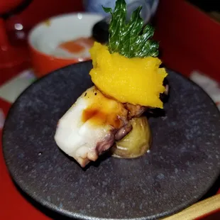 a plate of food on a table