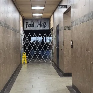 the entrance to the building