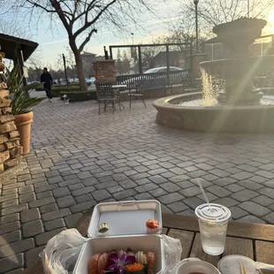 Ordered take-out to walk the dog