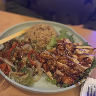 Chicken teriyaki plate