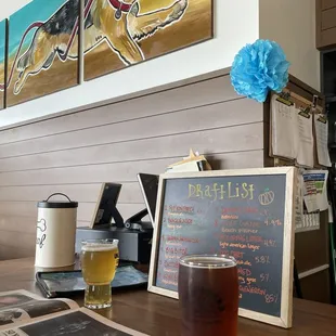 Having a drink at the bar, flipping through the local arts and events newspaper