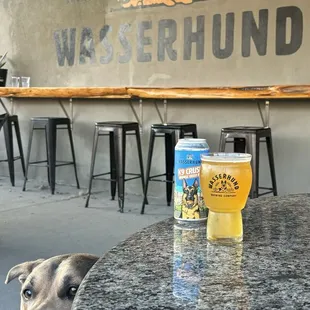 Outside seating at Wasserhund VB
