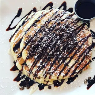 Cereal stuffed pancakes on Garden Brunch menu