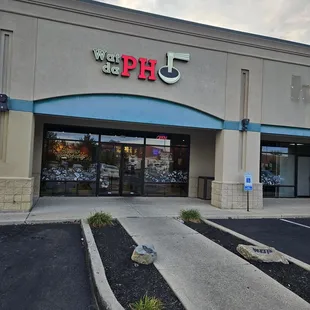 the front of a restaurant