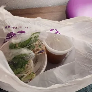 a sandwich in a plastic bag