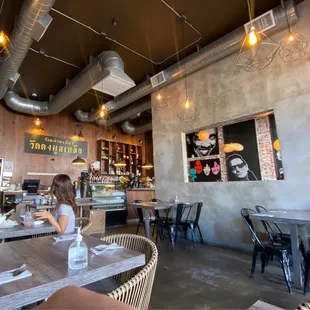 the interior of a restaurant