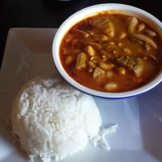 Massaman Pork Spare Ribs Curry with Rice