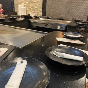 interior, sushi and sashimi