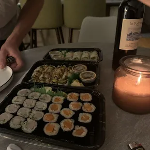 food, sushi, sushi and sashimi, sashimi