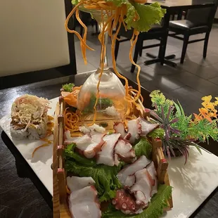 Sushi and Sashimi tower