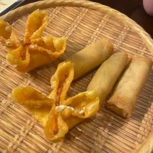 1. Crab Rangoon 14. Spring Rolls
