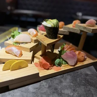 Sushi &amp; Sashimi Dinner + a Salmon Avocado Hand Roll