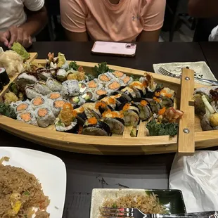 Sushi boat with all our favorites!