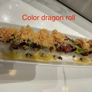 Color dragon roll