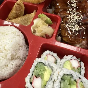 Teriyaki steak  bento box