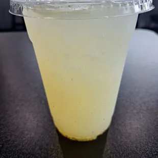 Refreshing lemon and mint drink