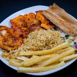 a plate of food on a table