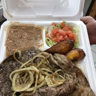 A little taste of Brazil. Come try our delicious Brazilian dinners. Choice of beef or grilled chicken.