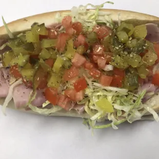 Looks like a simple Ham &amp; cheese, but the taste and fresh bread is outstanding.