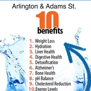 This water store sells Alkaline Water $1/gallon !  Excellent price