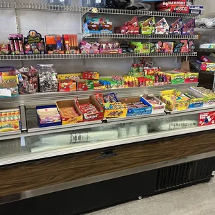 a variety of snacks on display