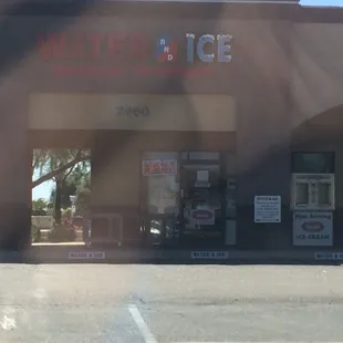 the front of a store