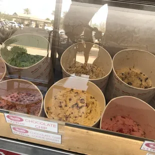 a variety of frozen food items