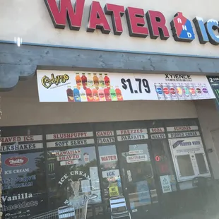 the front of a store