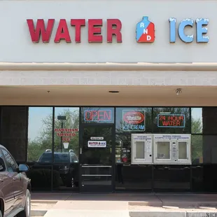 Front Entrance. Water is available to fill 24/7.