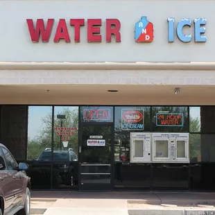 the front of the store