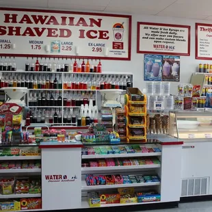 a variety of beverages