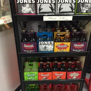 We carry almost all the flavors of Stewarts and Jones soda.
