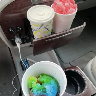 Shaved ice and ice cream