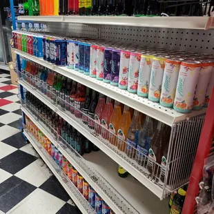 Large selection of nostalgic sodas and drinks