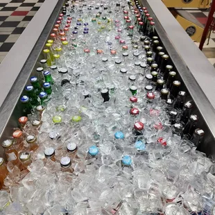 All of our drinks are kept ice cold for a nice refreshing treat.