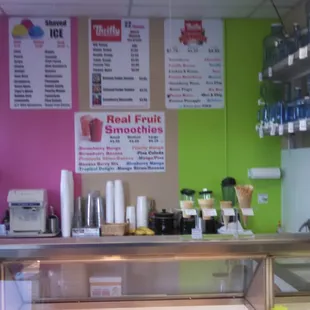 Menu wall