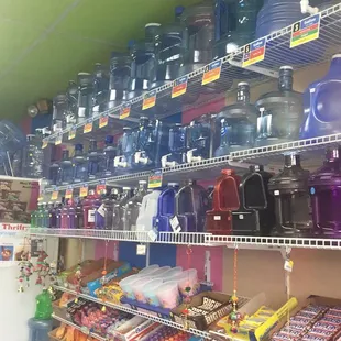 Candy and bottles