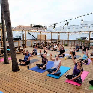 Beer Yoga at Nueces Brewing