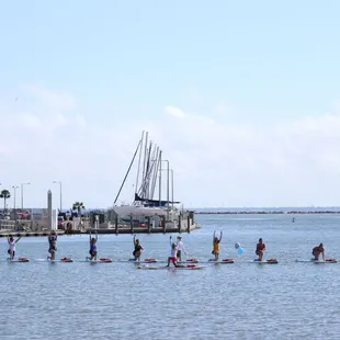 Stand up Paddleboard Yoga and Fitness